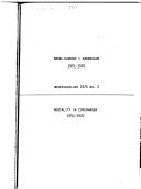 Dødeligheden i København 1951-1970 =: Mortality in Copenhagen, 1951-1970 (Undersøgelser fra Københavns statistiske kontor ; nr. 1976:2)
